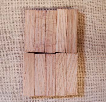 Red Oak Half Blanks- 10 pack