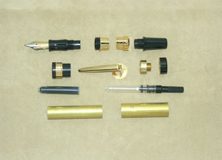 Titan Fountain Pen- Titanium Gold